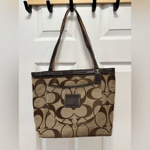 REHAB/Coach C06K-10124 Hamptons Signature Stripe Tote REHAB BAG/NEEDS HANDLES